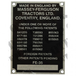 Plaque de tracteur tracteur FE35 62460 - photo 1