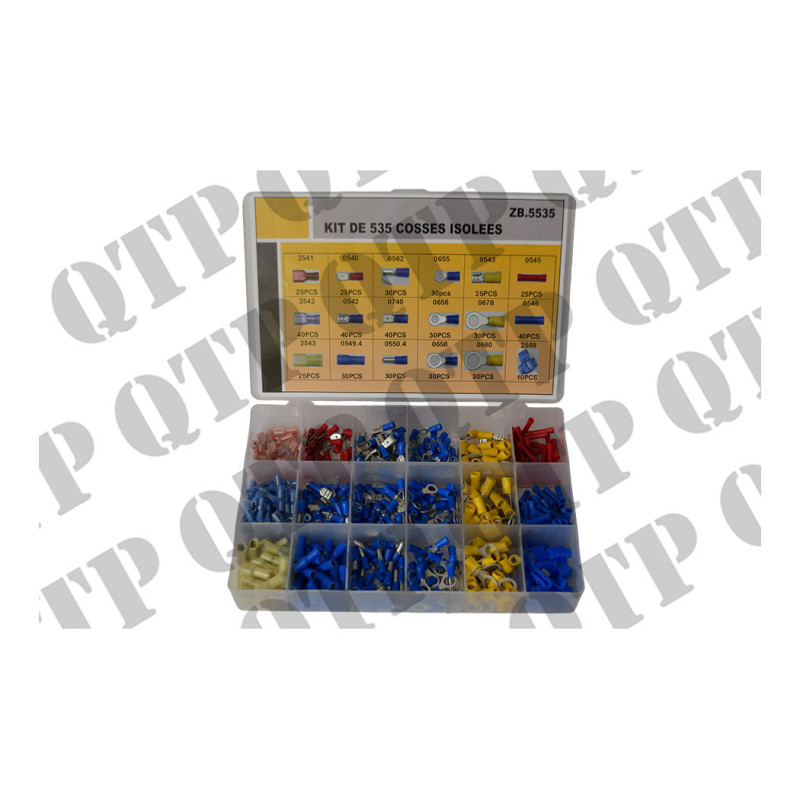 Insulated Terminals Kit 535 Pieces tracteur Bornes 56472 - photo cover