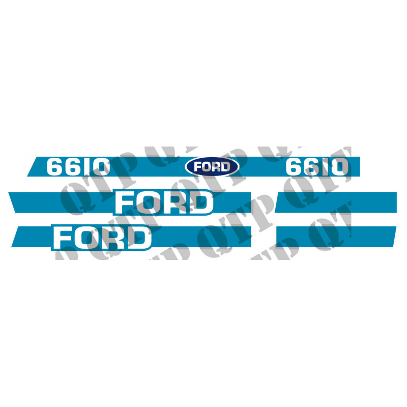 Kit d'autocollants Ford 6610 tracteur 6610 3952 - photo cover